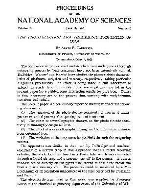خرید و دانلود نسخه کامل کتاب The Photo-Electric and Thermionic Properties of Iron