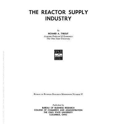 خرید و دانلود نسخه کامل کتاب The reactor supply industry
