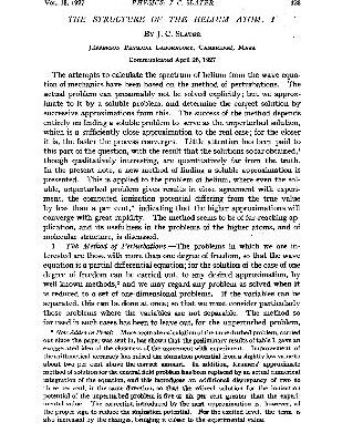 خرید و دانلود نسخه کامل کتاب The Structure of the Helium Atom I