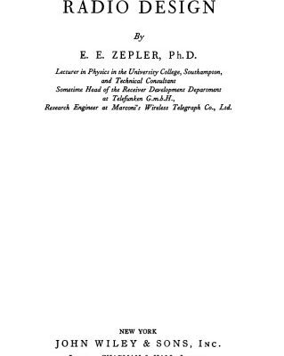 خرید و دانلود نسخه کامل کتاب The Technique of Radio Design