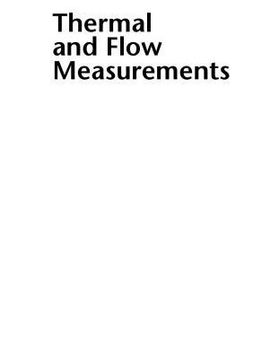 خرید و دانلود نسخه کامل کتاب Thermal and flow measurements