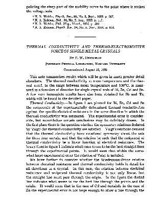 خرید و دانلود نسخه کامل کتاب Thermal Conductivity and Thermo-Electromotive Force of Single Metal Crystals