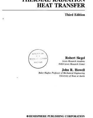 خرید و دانلود نسخه کامل کتاب Thermal Radiation Heat Transfer, Third Edition
