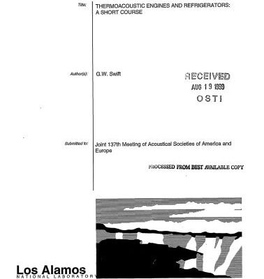 خرید و دانلود نسخه کامل کتاب Thermoacoustic Engines and Refrigerators: A Short Course