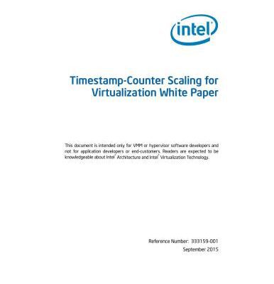 خرید و دانلود نسخه کامل کتاب Timestamp-Counter Scaling for Virtualization White Paper