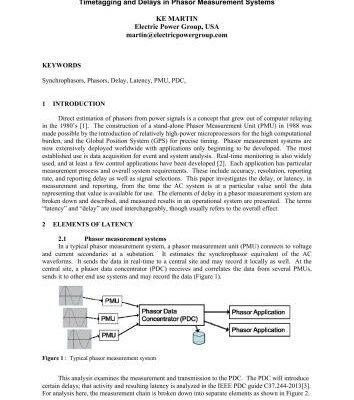 خرید و دانلود نسخه کامل کتاب Timetagging and Delays in Phasor Measurement Systems