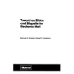 خرید و دانلود نسخه کامل کتاب Toward an Ethics and Etiquette for Electronic Mail