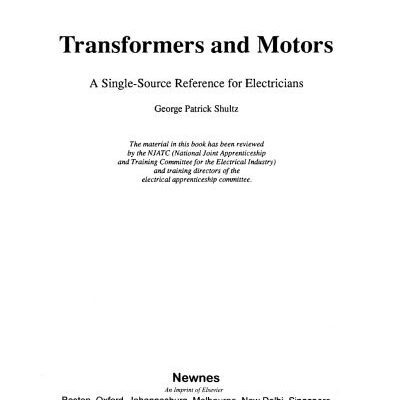 خرید و دانلود نسخه کامل کتاب Transformers and Motors