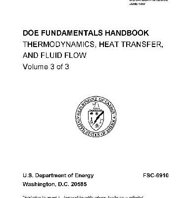 خرید و دانلود نسخه کامل کتاب U.S. Department of Energy. Fundamentals Handbook. Fluid flow