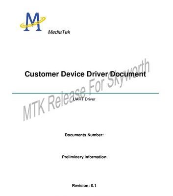 خرید و دانلود نسخه کامل کتاب UART Driver. Customer Device Driver Document