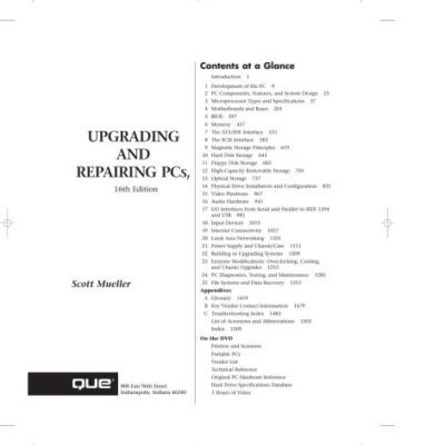 خرید و دانلود نسخه کامل کتاب Upgrading and Repairing PCs