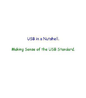 خرید و دانلود نسخه کامل کتاب USB in a nutshell.Making sense of the USB standard