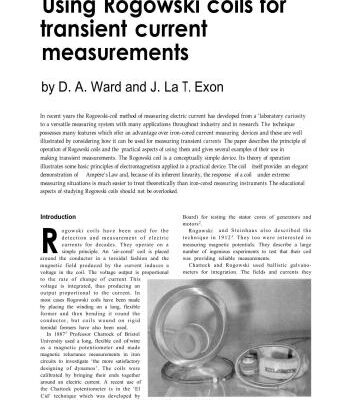 خرید و دانلود نسخه کامل کتاب Using Rogowski coils for transient current measurements