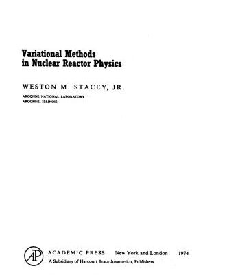 خرید و دانلود نسخه کامل کتاب Variational methods in nuclear reactor physics