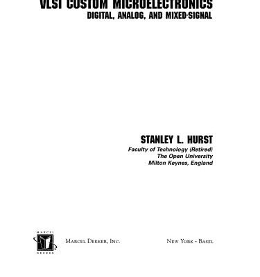 خرید و دانلود نسخه کامل کتاب VLSI Custom Microelectronics: Digital: Analog, and Mixed-Signal