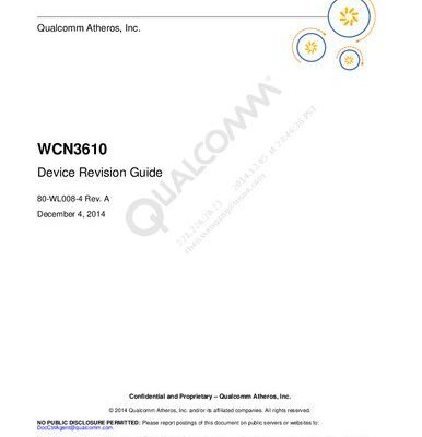 خرید و دانلود نسخه کامل کتاب WCN3610 Device Revision Guide