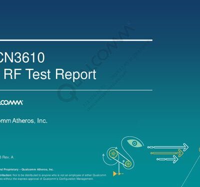 خرید و دانلود نسخه کامل کتاب WCN3610 ES RF Test Report