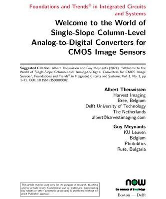خرید و دانلود نسخه کامل کتاب Welcome to the World of Single-Slope Column-Level Analog-to-Digital Converters for CMOS Image Sensors