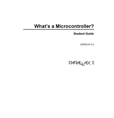 خرید و دانلود نسخه کامل کتاب What’s a Microcontroller? – Student Guide, v3.0