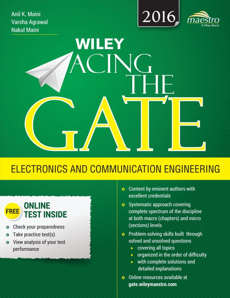 خرید و دانلود نسخه کامل کتاب Wiley Acing the GATE Examination For Electronics and Communication Engineering