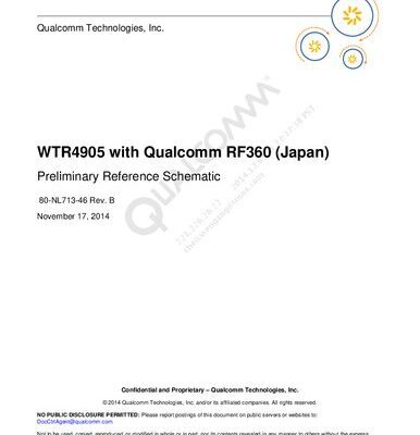 خرید و دانلود نسخه کامل کتاب WTR4905 with Qualcomm RF360 (Japan) Preliminary Reference Schematic