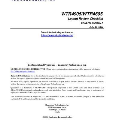 خرید و دانلود نسخه کامل کتاب WTR4905/WTR4605 Layout Review Checklist