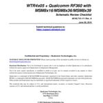 خرید و دانلود نسخه کامل کتاب WTR4x05 + Qualcomm RF360 with MSM8x16/MSM8x36/MSM8x39 Schematic Review Checklist
