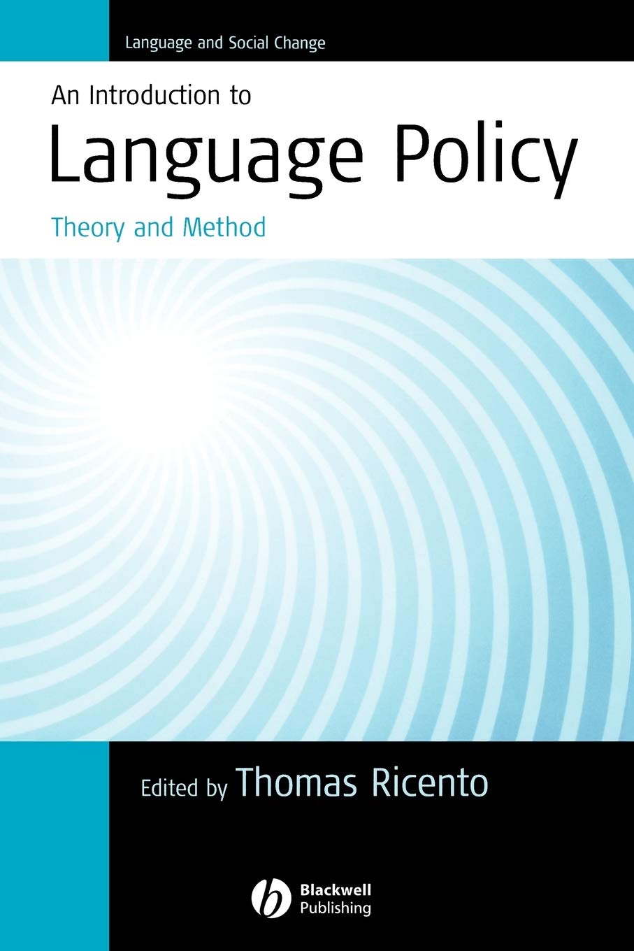 61bGHCuDEWL._SL1360_ خرید و دانلود نسخه کامل کتاب An Introduction to Language Policy: Theory and Method (Language and Social Change)