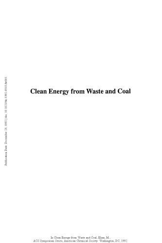 خرید و دانلود نسخه کامل کتاب Clean Energy from Waste and Coal_692da3d2d4297.jpeg خرید و دانلود نسخه کامل کتاب Clean Energy from Waste and Coal