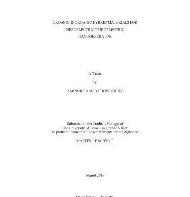 خرید و دانلود نسخه کامل کتاب Organic-Inorganic Hybrid Materials for Piezoelectric/Triboelectric Nanogenerator
