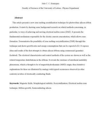 خرید و دانلود نسخه کامل کتاب Presentation of the Electrical Molten Zone (EMZ) Technique