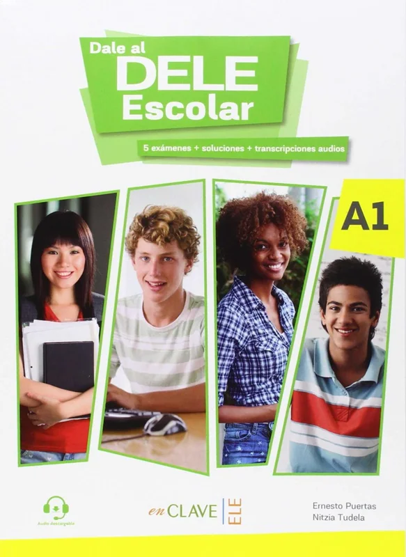 192e58 خرید و دانلود نسخه کامل کتاب ¡Dale al DELE Escolar! A1 کتاب دانش آموز به همراه فایل صوتی و جواب - تصویر 1