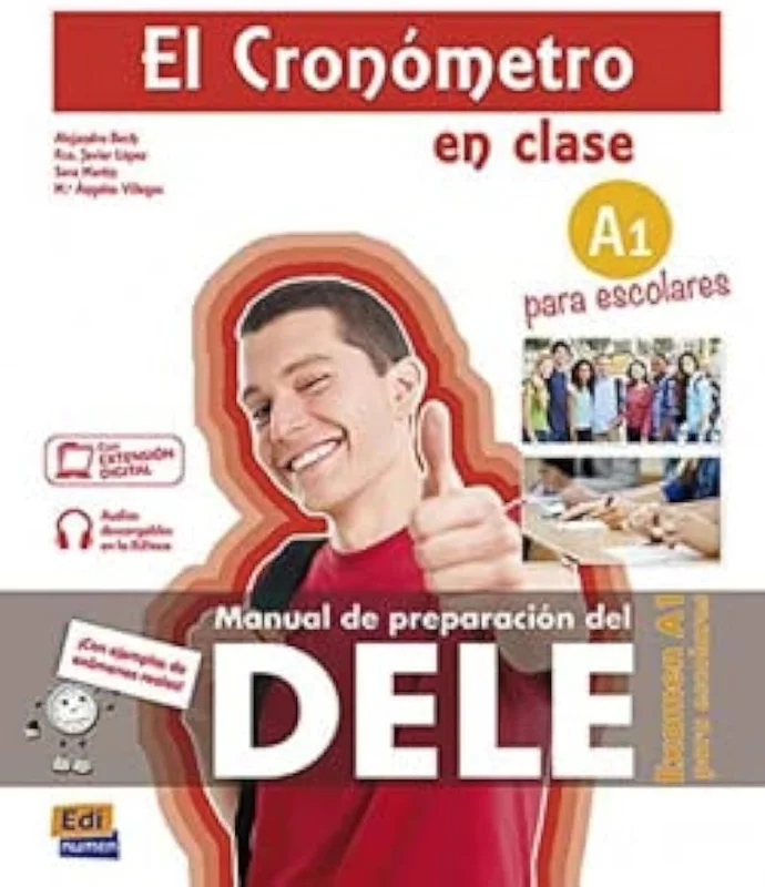 44b7e9 خرید و دانلود نسخه کامل کتاب El Cronómetro en Clase DELE A1 para Escolares کتاب دانش آموز به همراه فایل صوتی - تصویر 1