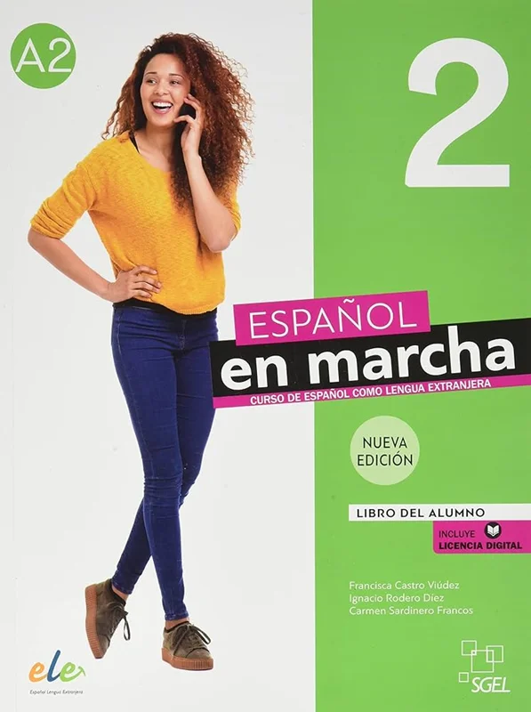 7f4d72 خرید و دانلود نسخه کامل کتاب Español en marcha 2 Nueva edición A2 دانلود کتاب دانش آموز سطح A2 به همراه فایل صوتی + کتاب کار به همراه فایل صوتی - تصویر 1
