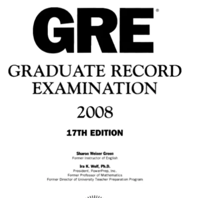 خرید و دانلود نسخه کامل مجله GRE Graduate Record Examination 2008