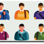 خرید و دانلود نسخه کامل مجموعه وکتور آواتار دانشجو و دانش آموز- مناسب برای پروژه‌های طراحی