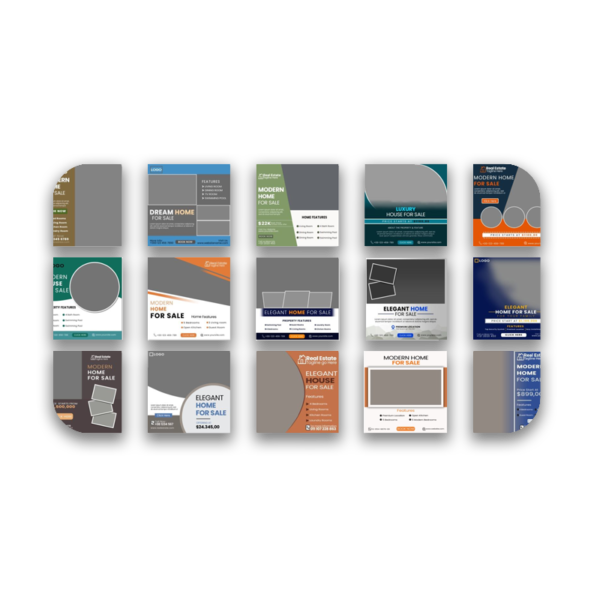 Instagram-600x600 خرید و دانلود نسخه کامل مجموعه 37 فایل فتوشاپ لایه باز تبلیغ فروش مسکن و ویلا برای اینستاگرام - تصویر 1