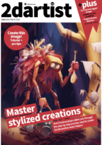 خرید و دانلود نسخه کامل 24 مجله گرافیکی هنر دیجیتال 2d artist magazine - تصویر 2