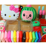 خرید و دانلود نسخه کامل ویدیوی آموزش ساخت اسلایم ؛ اسلایم بازی جدید ؛ مخلوط کردن اسلایم هلوکیتی و کوکوملون