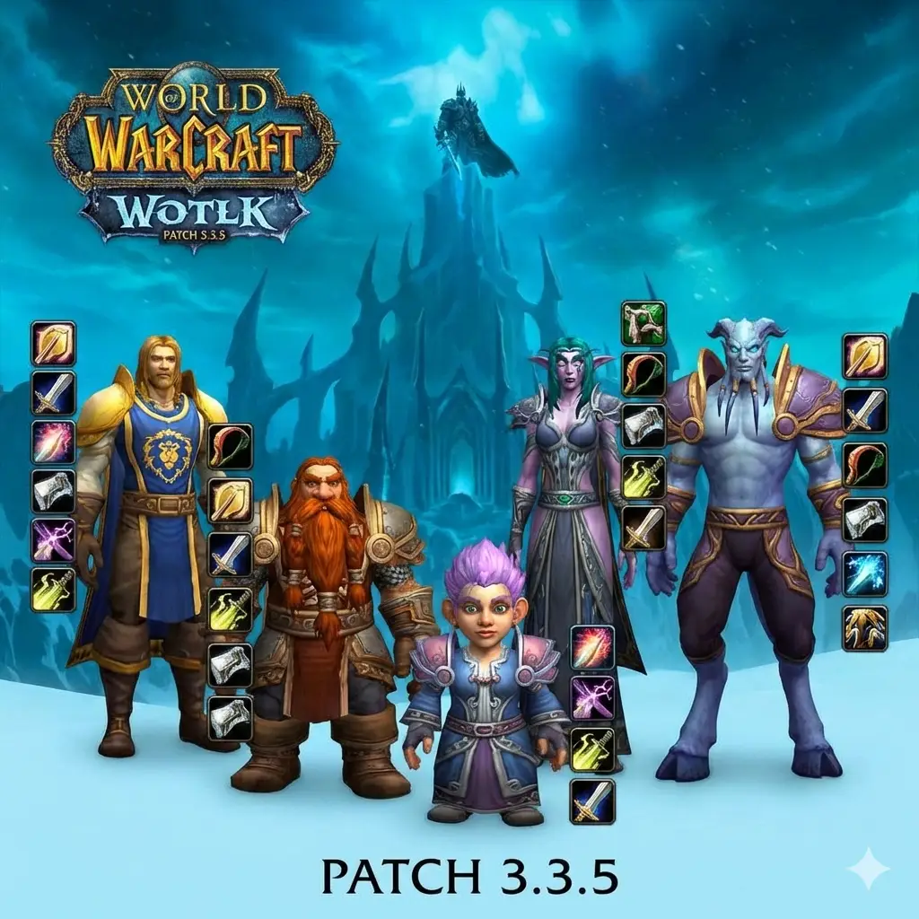 Alliance races and classes خرید هیرو Alliance لول 80 وارمین Warmane Icecrown 3.3.5 | کاراکتر آماده بدون اتلاف وقت – تحویل سریع | وارکرفت | وارکرافت - تصویر 1