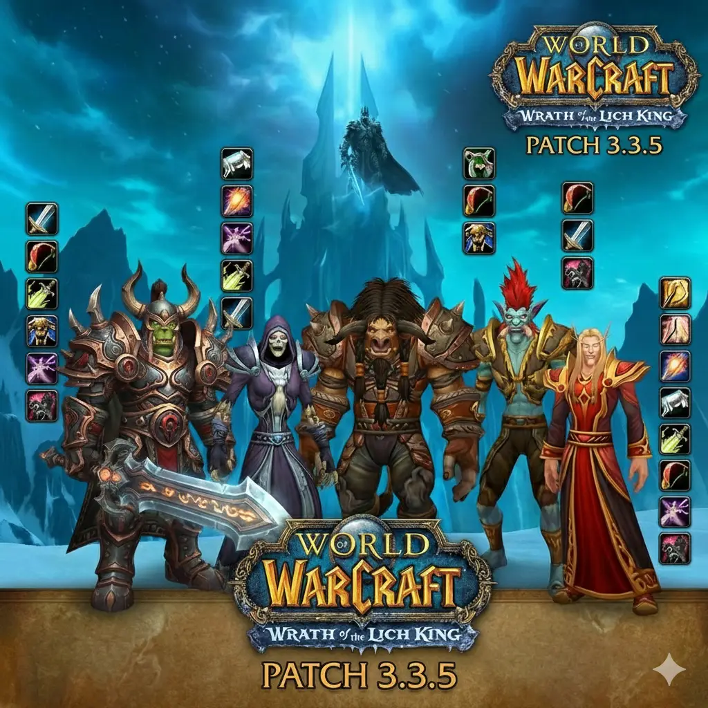 Horde races and classes خرید هیرو Horde لول 80 وارمین Warmane Icecrown 3.3.5 | بدون نیاز به لول آپ – آماده بازی فوری | وارکرفت | وارکرافت - تصویر 1