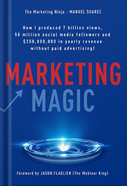 225-New-PNG-Version-47 خرید و دانلود نسخه کامل کتاب Marketing Magic: How I produced 7 billion views, 50 million social media followers and $250,000,000 in yearly revenue without paid advertising! by Manuel Suarez PDF - تصویر 1