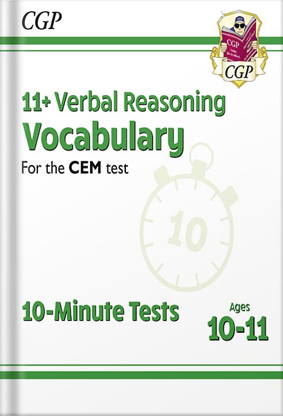 225-New-PNG-Version-4 خرید و دانلود نسخه کامل کتاب New 11+ CEM 10-Minute Tests: Verbal Reasoning Vocabulary – Ages 10-11 by CGP Books PDF - تصویر 1