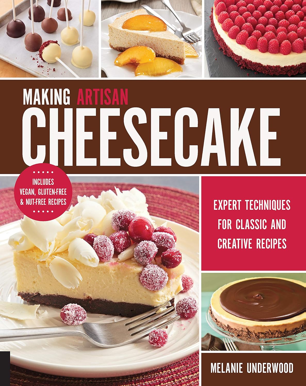 913reZVZGwL._SL1500_ خرید و دانلود نسخه کامل کتاب Making Artisan Cheesecake: Expert Techniques for Classic and Creative Recipes - Includes Vegan, Gluten-Free & Nut-Free Recipes