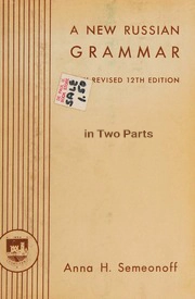 دانلود کتاب A New Russian Grammar, in Two Parts revised 12th edition