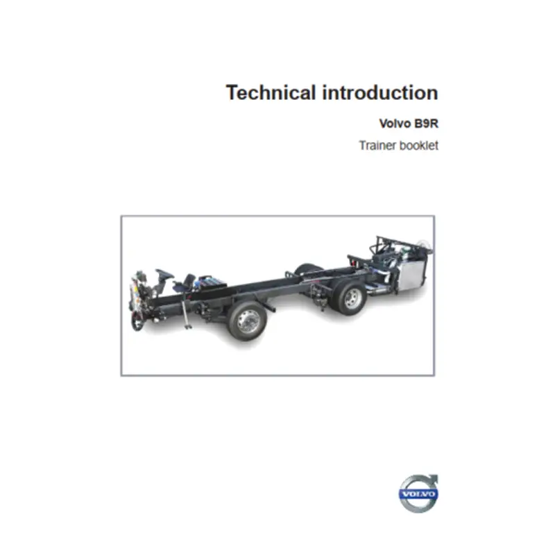 Technical introduction Volvo B9R Trainer booklet کتابچه راهنمای اتوبوس ولوو مربوط به معرفی فنی Technical introduction Volvo B9R Trainer booklet