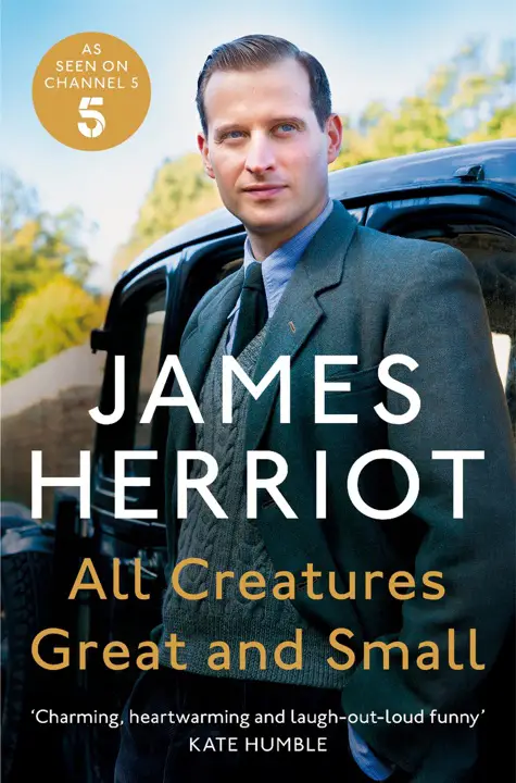 all-creatures-great-and-small-by-james-herriot_69ed0438e2171 خرید و دانلود نسخه کامل کتاب صوتی انگلیسی همه موجودات بزرگ و کوچک، اثر جیمز هریوت All Creatures Great and Small by James Herriot - تصویر 1