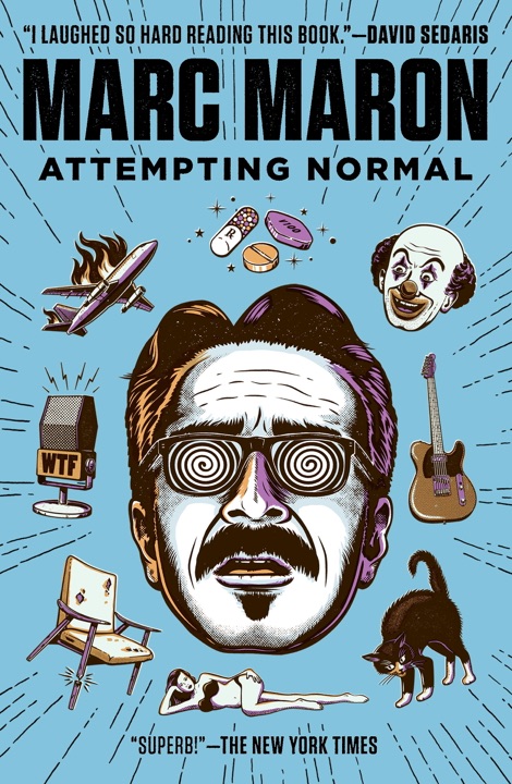 attempting-normal-by-marc-maron_6a0195bd41375 خرید و دانلود نسخه کامل کتاب صوتی انگلیسی تلاش برای نرمال بودن، اثر مارک مارون Attempting Normal by Marc Maron - تصویر 1