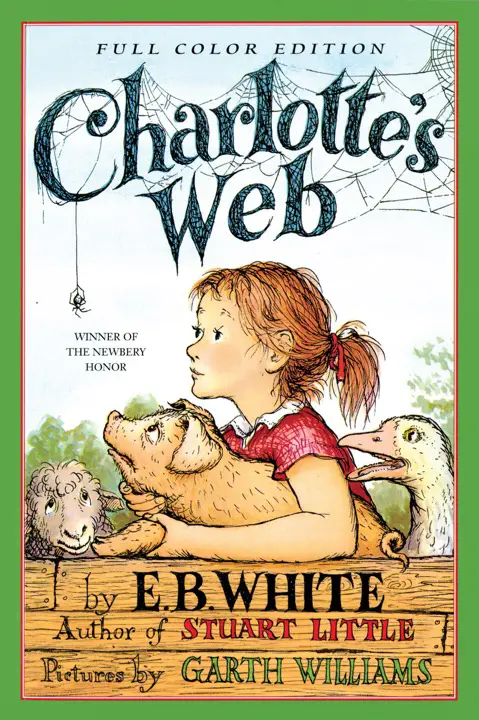 charlottes-web-by-e-b-white_69f216c4c3d63 خرید و دانلود نسخه کامل کتاب صوتی انگلیسی تار شارلوت، اثر ای. بی. وایت Charlotte's Web by E. B. White - تصویر 1