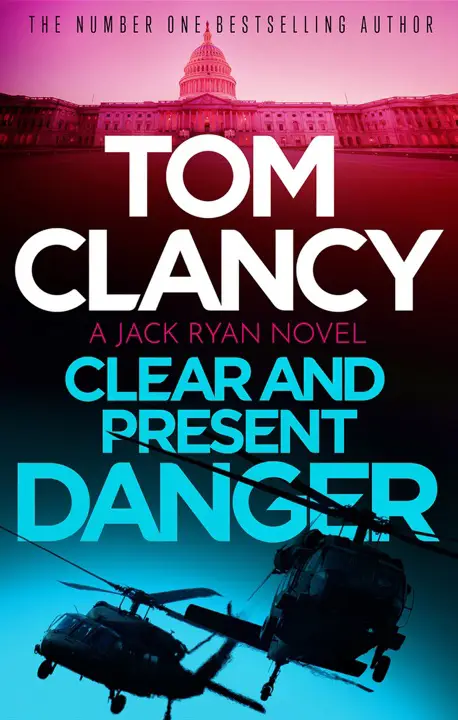 clear-and-present-danger-by-tom-clancy_69f7833fdd7f5 خرید و دانلود نسخه کامل کتاب صوتی انگلیسی تهدید آشکار و فوری، اثر تام کلنسی (از مجموعهی جک رایان) Clear and Present Danger by Tom Clancy - تصویر 1